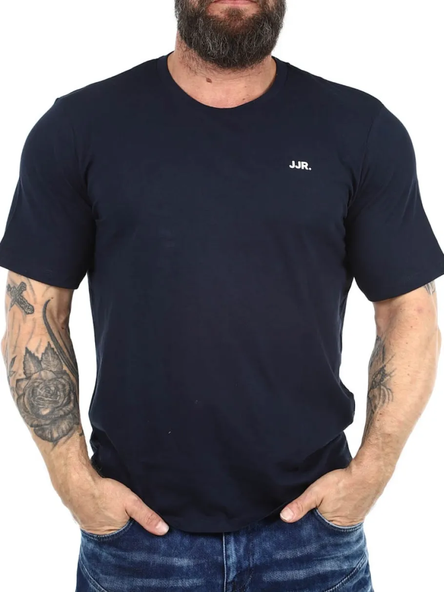 rebel_logo_tshirt__mrkebl_0.webp Rebel Logo T-shirt - Mørkeblå^JJ Rebel swe Clearance