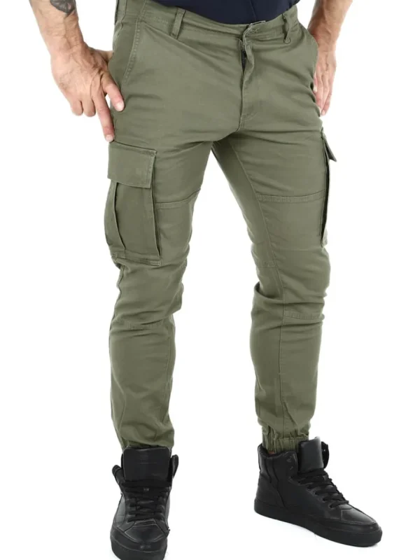 Rebel Michael Slim Cargo Bukser - Grøn^JJ Rebel swe Outlet
