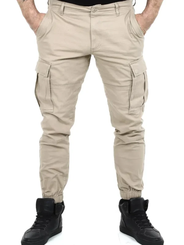 Rebel Michael Slim Cargo Bukser - Beige^JJ Rebel swe Best