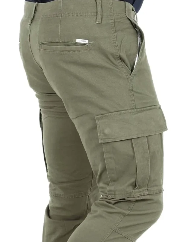 Rebel Michael Slim Cargo Bukser - Grøn^JJ Rebel swe Outlet