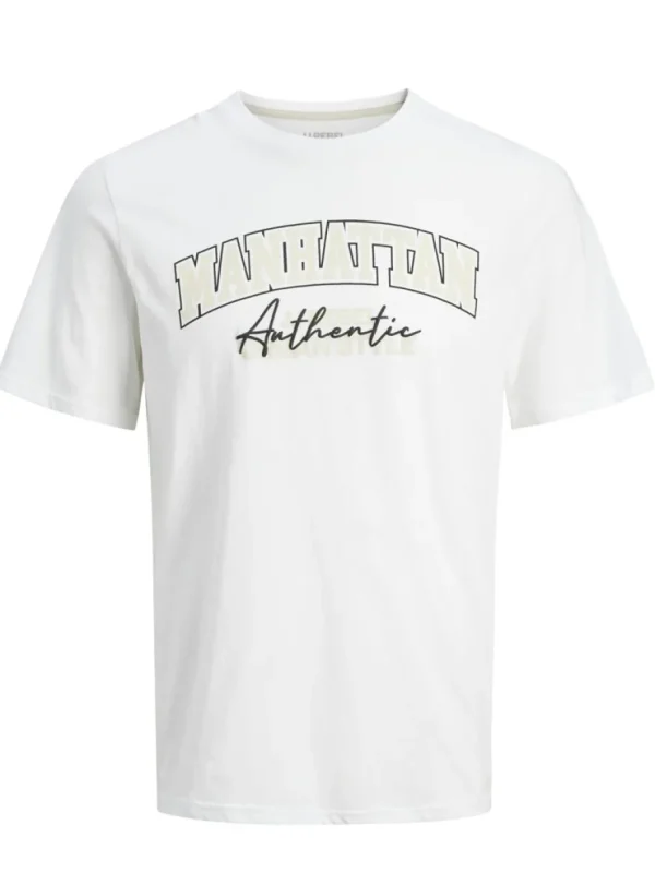 Rebel New York T-shirt - Hvid^JJ Rebel swe Outlet