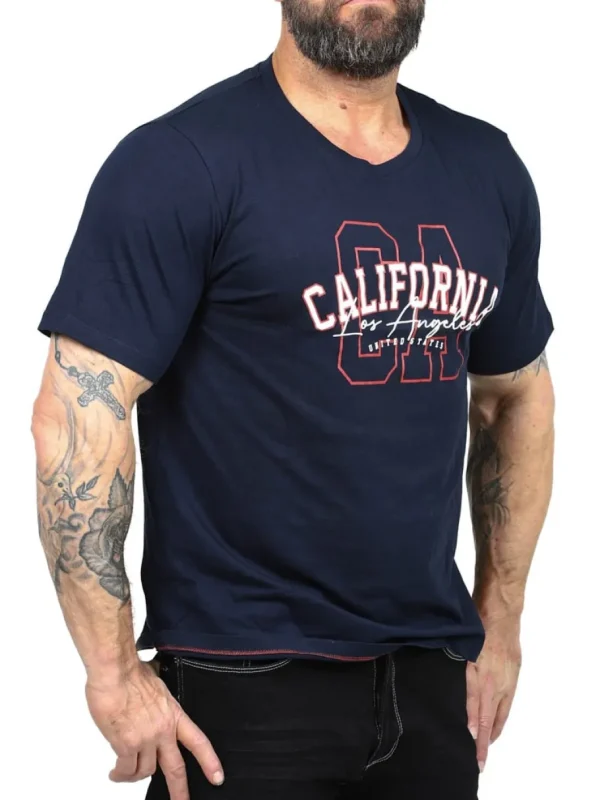 Rebel New York T-shirt - Mørkeblå^JJ Rebel swe New
