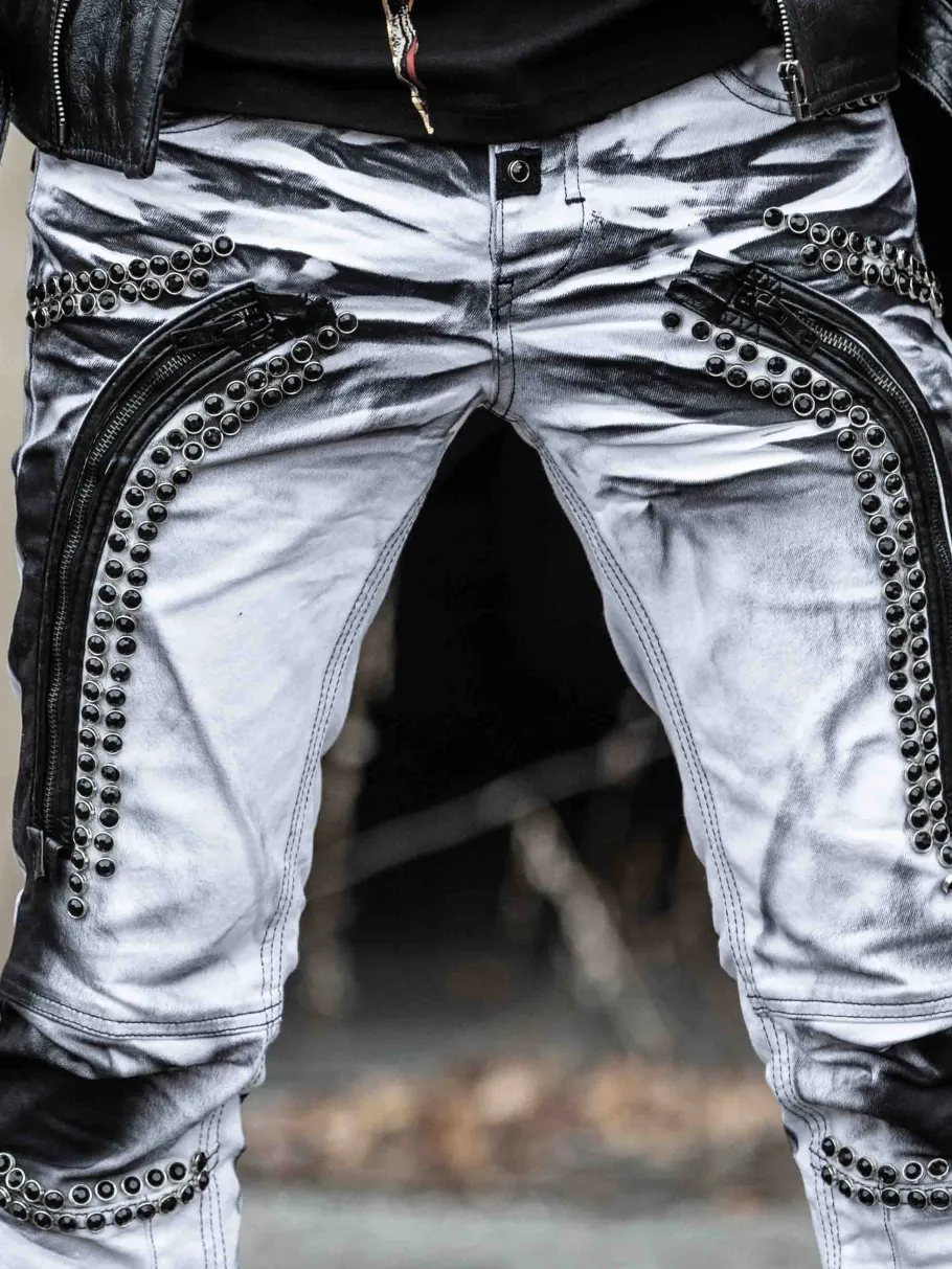 rebellion_kingz_jeans__hv_2.webp Rebellion Jeans - Hvid/Sort^Kingz Best