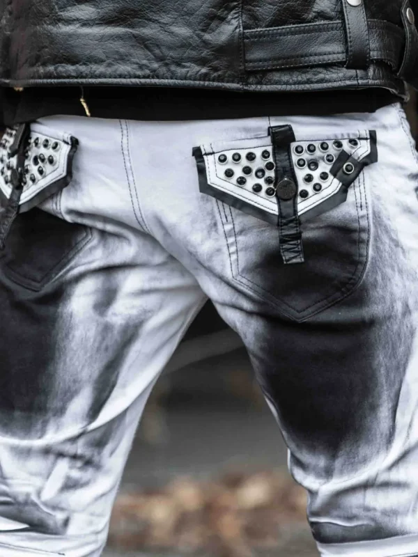 Rebellion Jeans - Hvid/Sort^Kingz Best