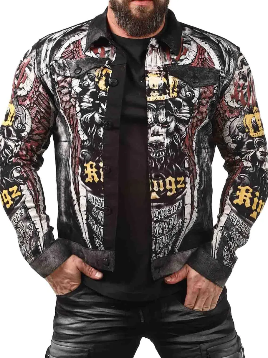 reign_kingz_jeansjakke__s_4.webp Reign Jeansjakke - Sort^Kingz Clearance