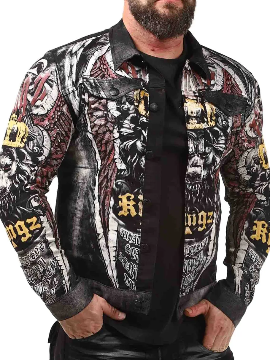 reign_kingz_jeansjakke__s_5.webp Reign Jeansjakke - Sort^Kingz Clearance