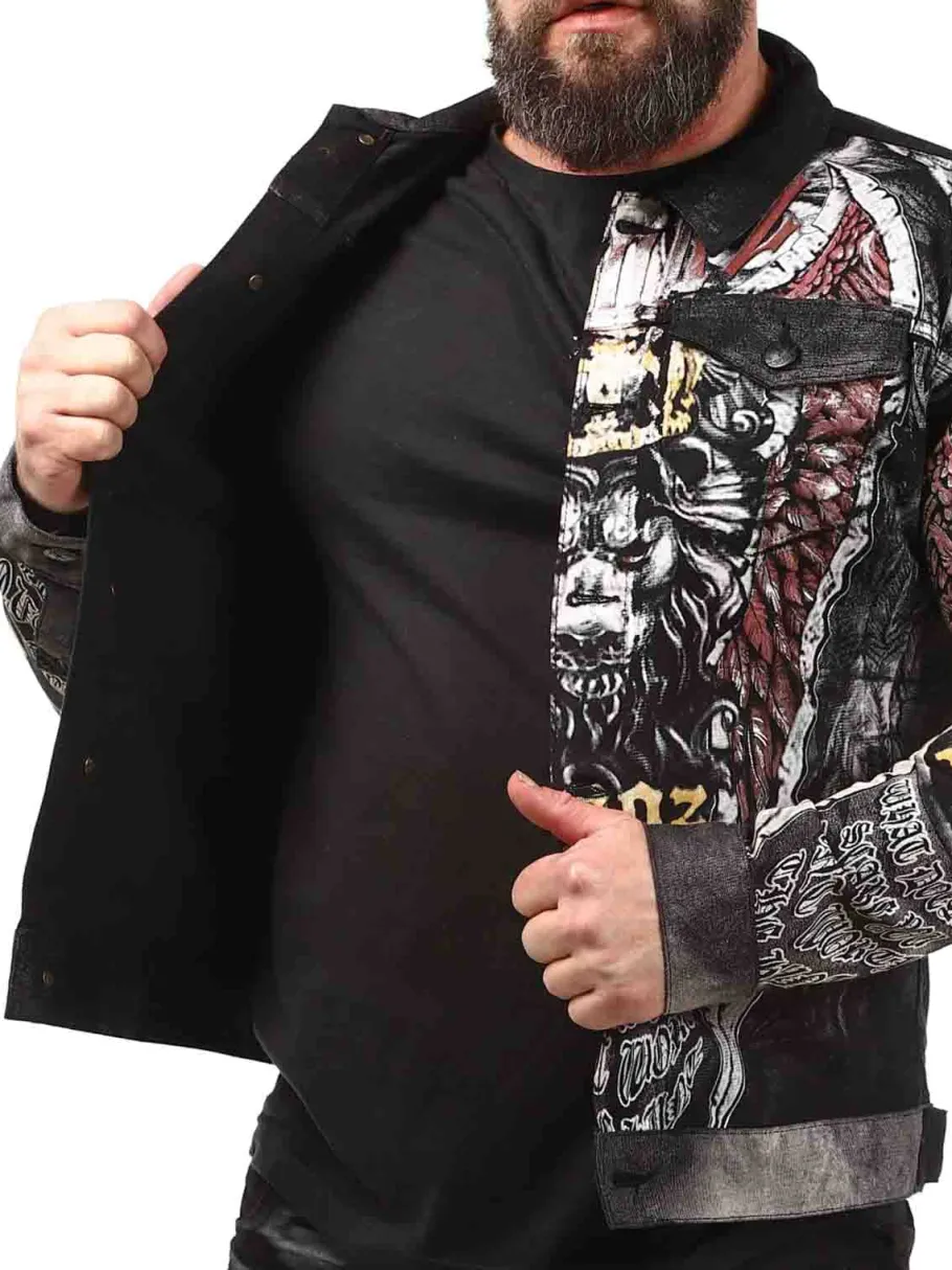 reign_kingz_jeansjakke__s_6.webp Reign Jeansjakke - Sort^Kingz Clearance