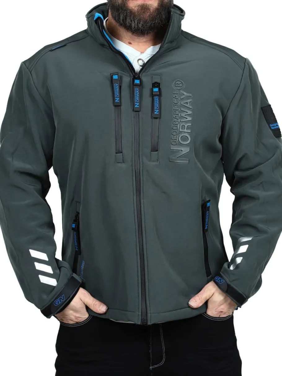 richywood_geo_softshellja_0.webp Richywood Geo Softshelljakke - Mørkegrå^Geographical Norway Outlet