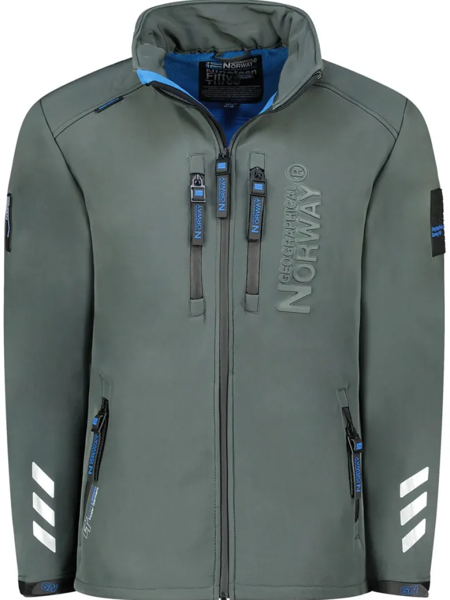 richywood_geo_softshellja_1.webp Richywood Geo Softshelljakke - Mørkegrå^Geographical Norway Outlet