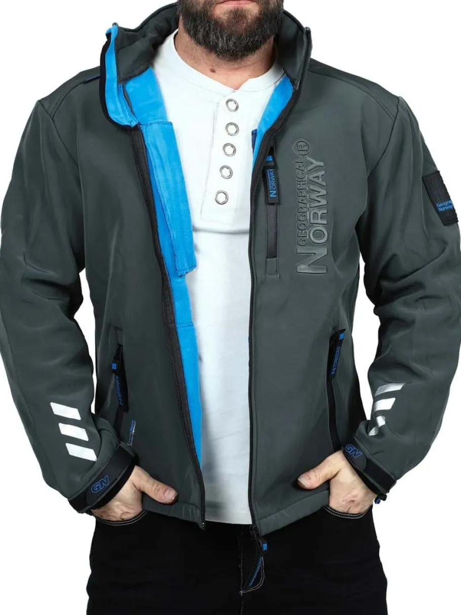 richywood_geo_softshellja_3.webp Richywood Geo Softshelljakke - Mørkegrå^Geographical Norway Outlet