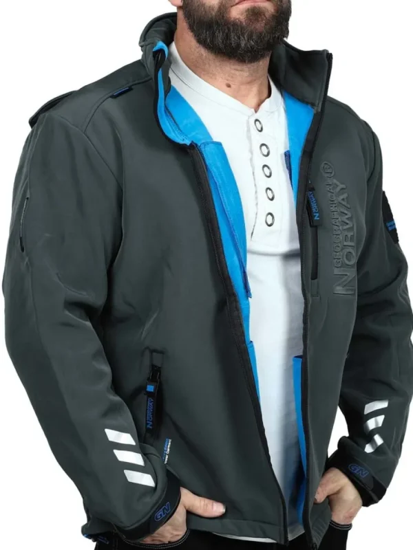 Richywood Geo Softshelljakke - Mørkegrå^Geographical Norway Outlet