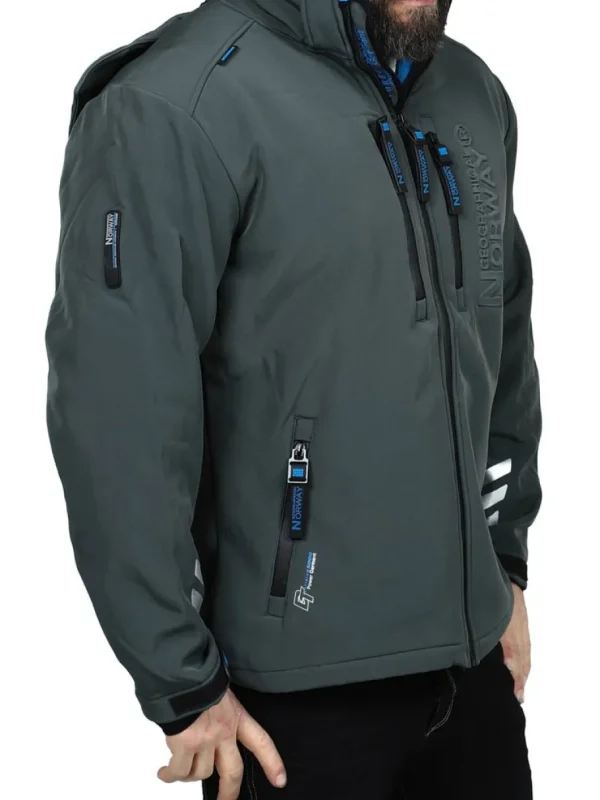 Richywood Geo Softshelljakke - Mørkegrå^Geographical Norway Outlet