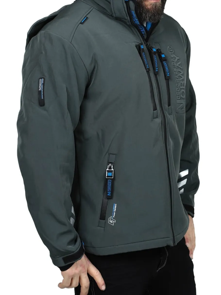 richywood_geo_softshellja_6.webp Richywood Geo Softshelljakke - Mørkegrå^Geographical Norway Outlet