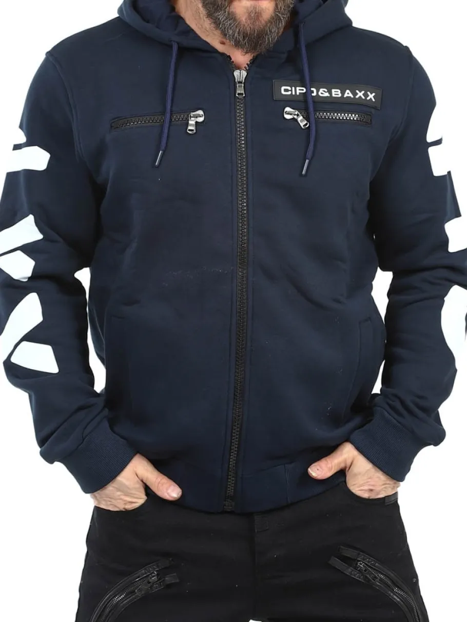 ridge_cipo__baxx_hoodie___0.webp Ridge Hoodie - Mørkeblå^Cipo & Baxx Fashion
