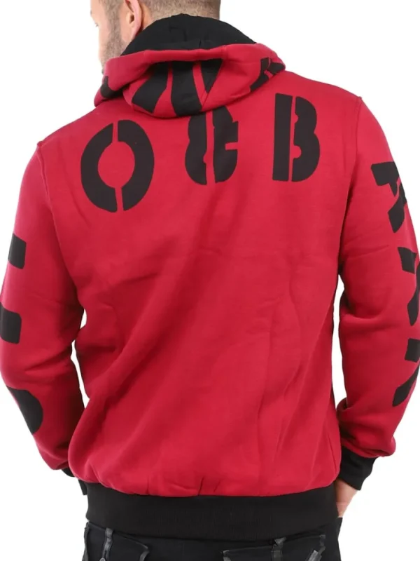 Ridge Hoodie - Mørkerød^Cipo & Baxx Fashion