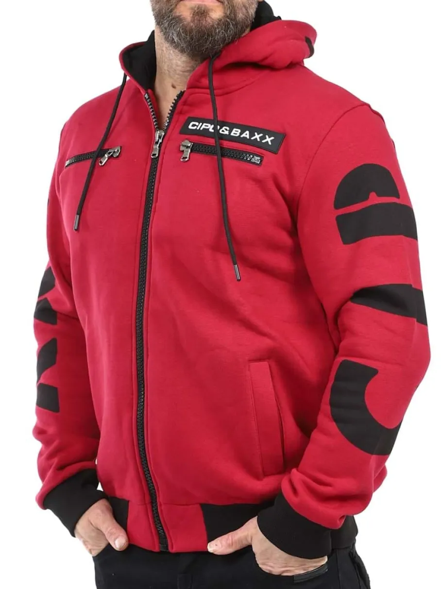 ridge_cipo__baxx_hoodie___2-1.webp Ridge Hoodie - Mørkerød^Cipo & Baxx Fashion