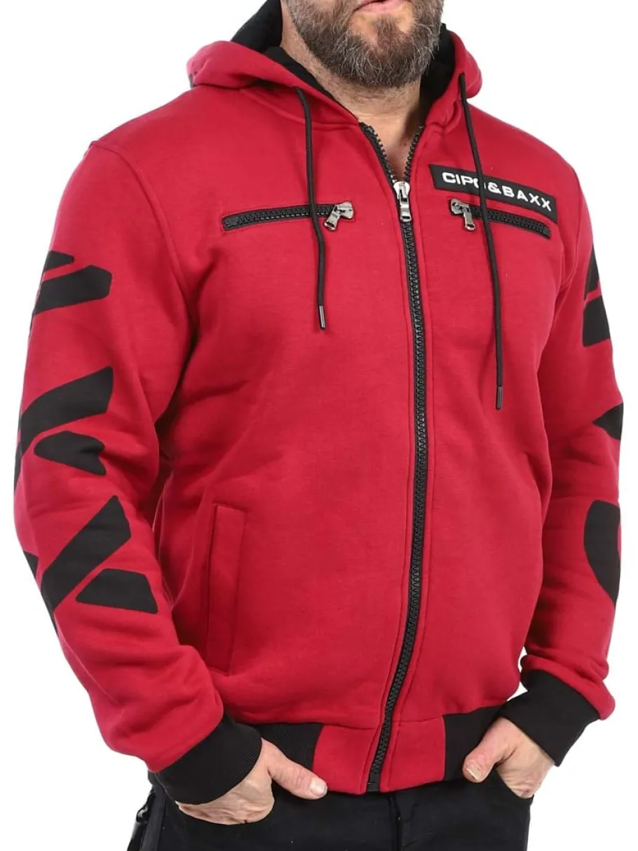ridge_cipo__baxx_hoodie___3-1.webp Ridge Hoodie - Mørkerød^Cipo & Baxx Fashion