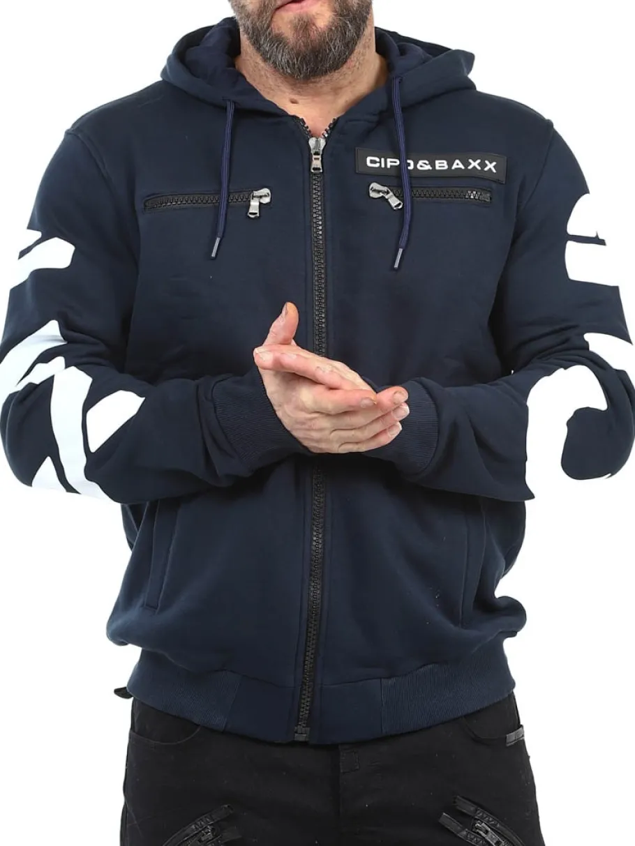 ridge_cipo__baxx_hoodie___5.webp Ridge Hoodie - Mørkeblå^Cipo & Baxx Fashion