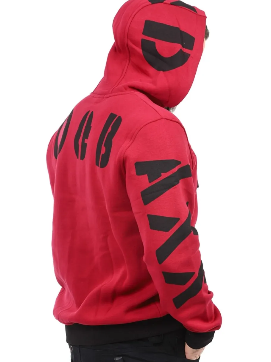 ridge_cipo__baxx_hoodie___6-1.webp Ridge Hoodie - Mørkerød^Cipo & Baxx Fashion
