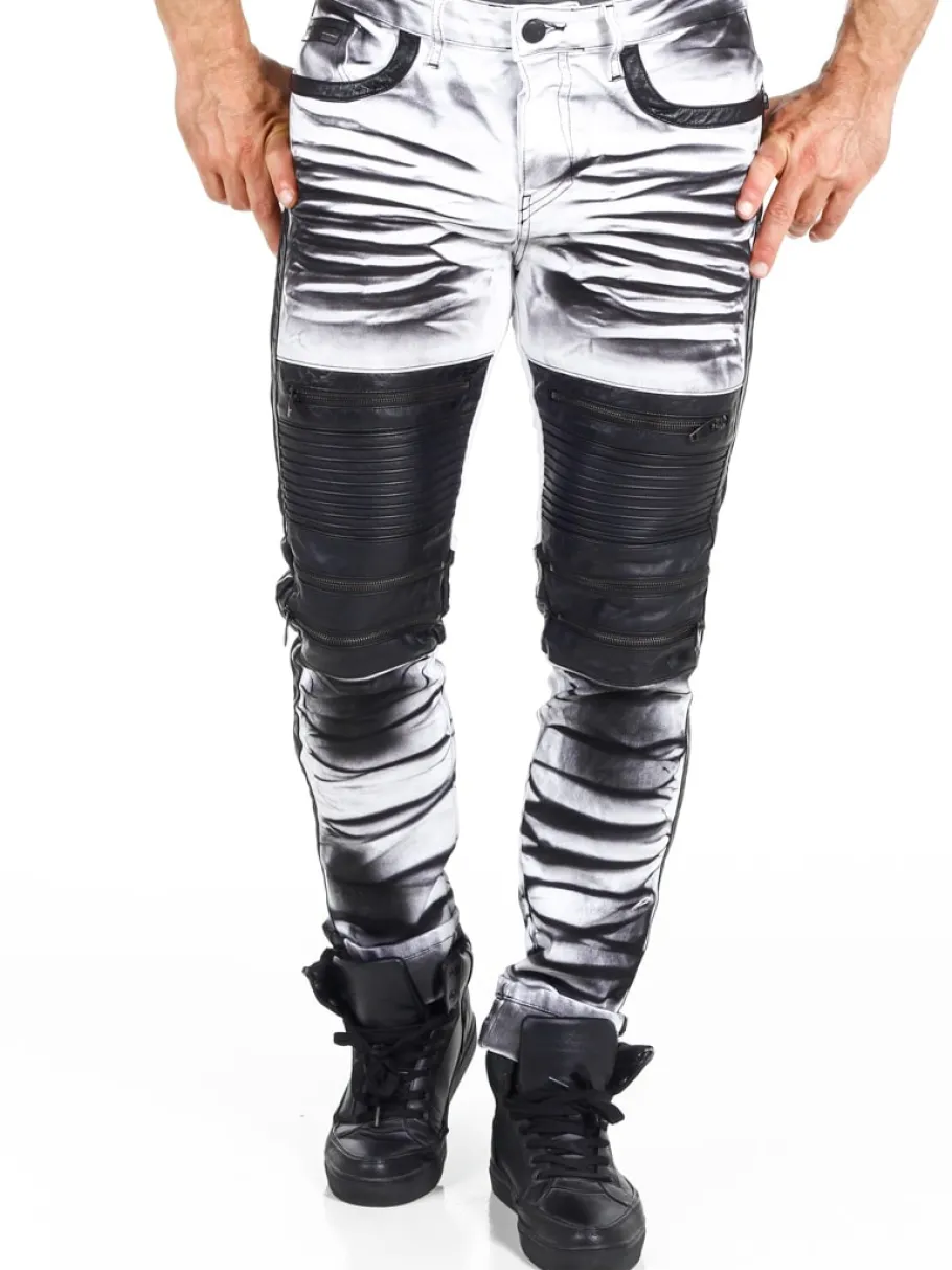 rising_kingz_slim_fit_jea_3.webp Rising Slim Fit Jeans - Hvid/Sort^Kingz Hot