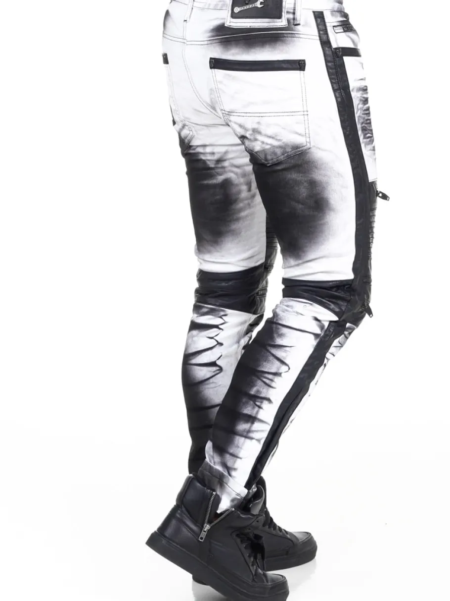 rising_kingz_slim_fit_jea_6.webp Rising Slim Fit Jeans - Hvid/Sort^Kingz Hot