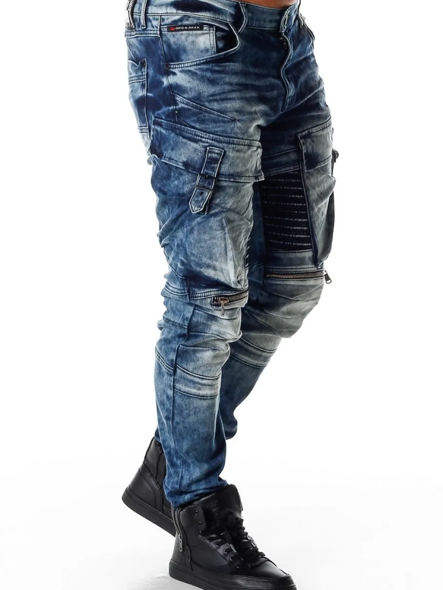roadster_cargo_cipo__baxx_3.webp Roadster Cargo Jeans - Blå^Cipo & Baxx Hot
