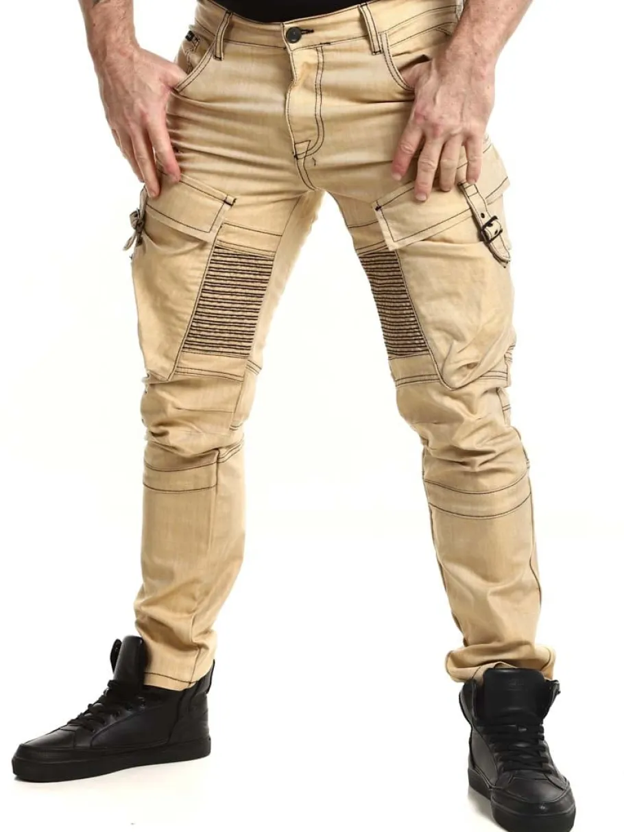 roadster_cargo_cipo__baxx_4-1.webp Roadster Cargo Jeans - Mustard^Cipo & Baxx Sale