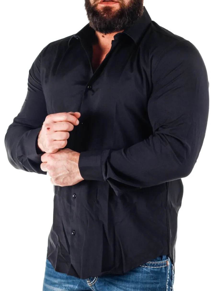 rocker_rusty_neal_skjorte_2.webp Rocker Skjorte - Sort^Rusty Neal Online