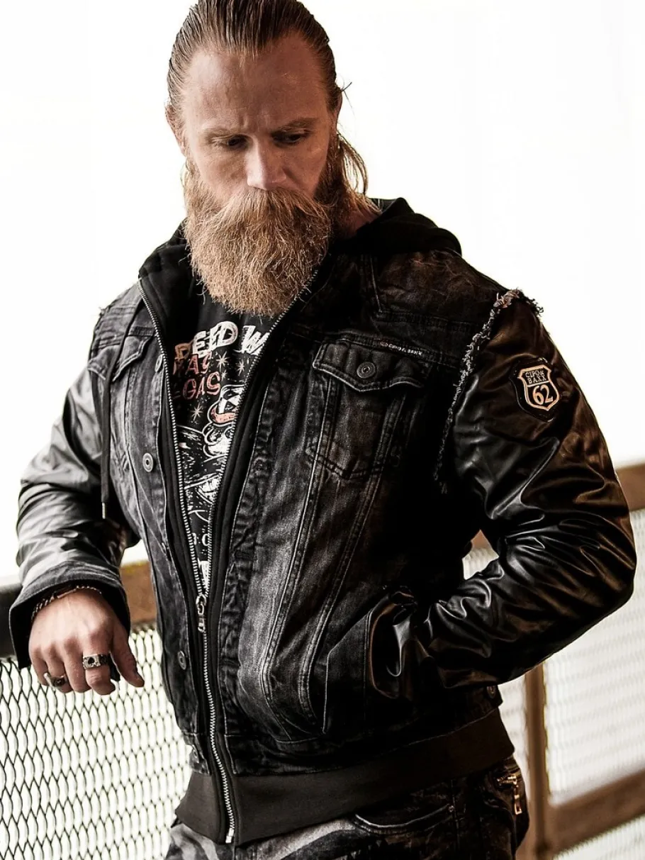 rocky_denim_jakke__sort_0.webp Rocky Denim Jakke - Sort^Cipo & Baxx Discount