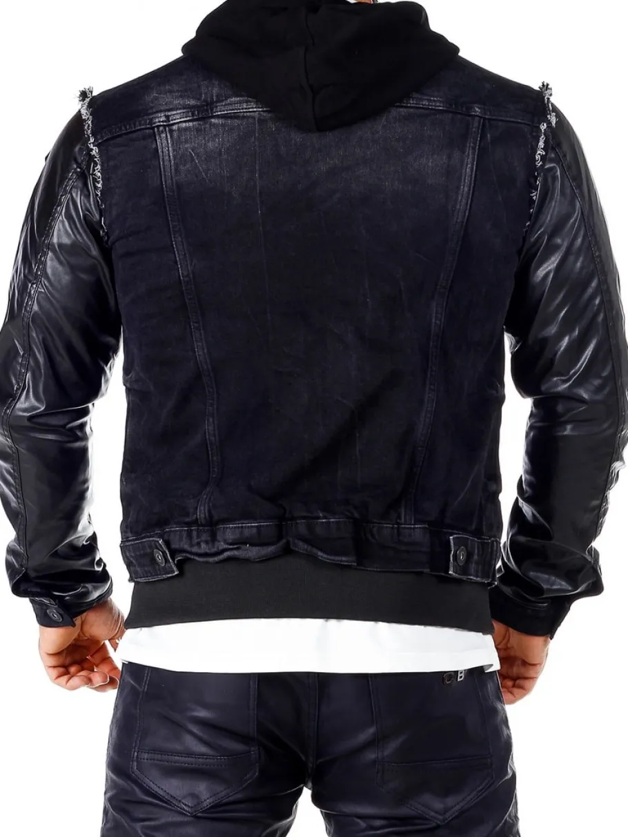 rocky_denim_jakke__sort_2.webp Rocky Denim Jakke - Sort^Cipo & Baxx Discount