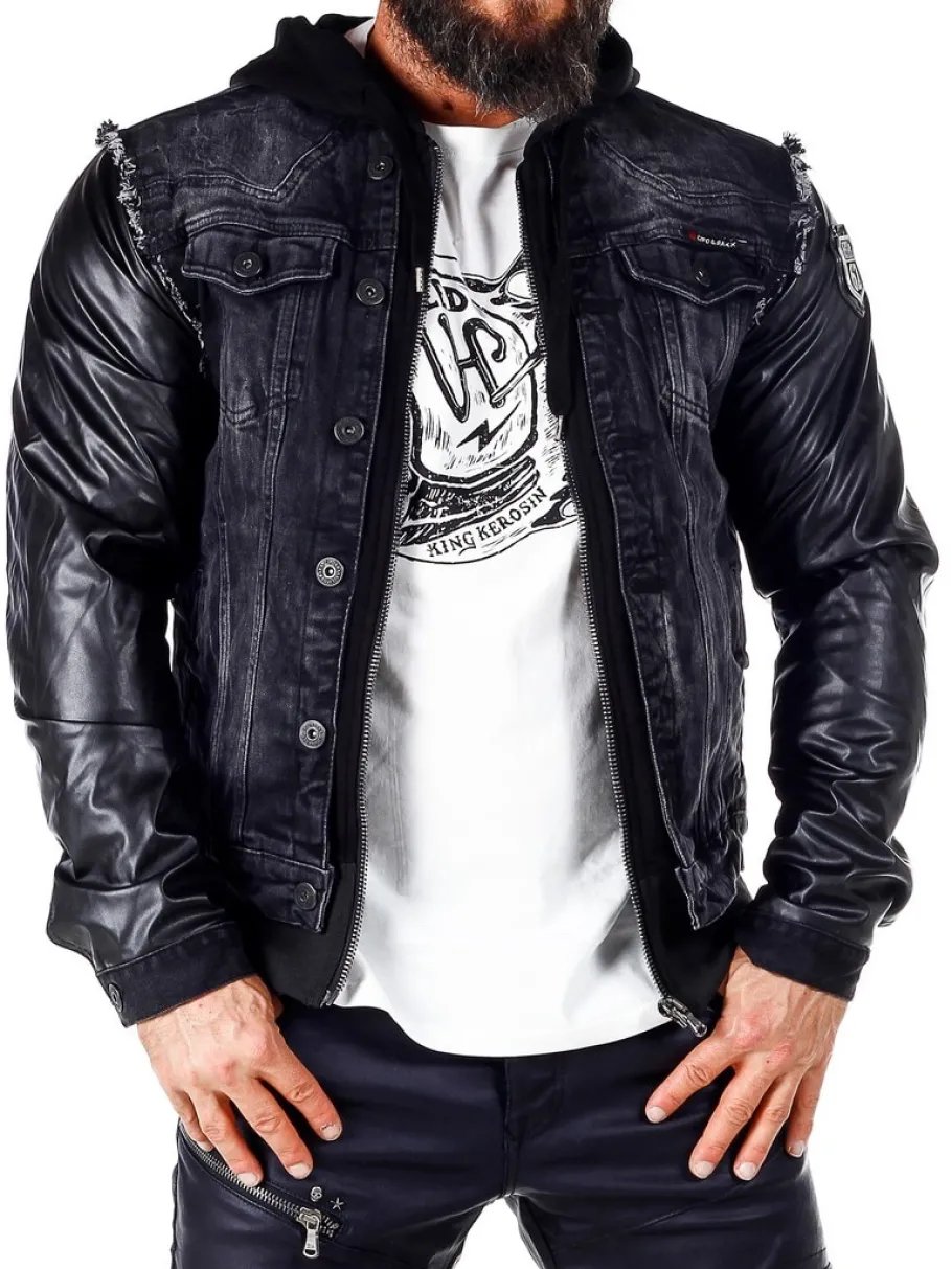 rocky_denim_jakke__sort_3.webp Rocky Denim Jakke - Sort^Cipo & Baxx Discount