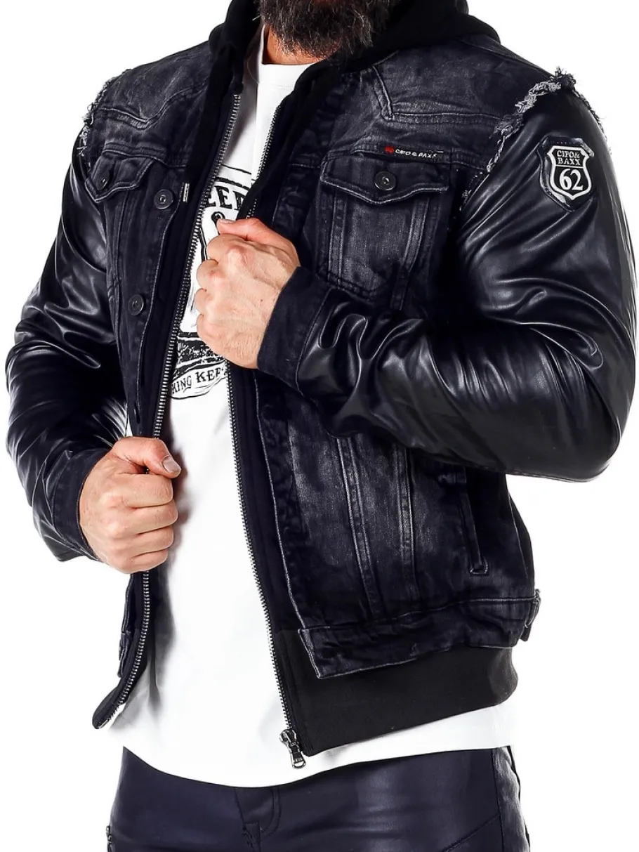 rocky_denim_jakke__sort_6.webp Rocky Denim Jakke - Sort^Cipo & Baxx Discount