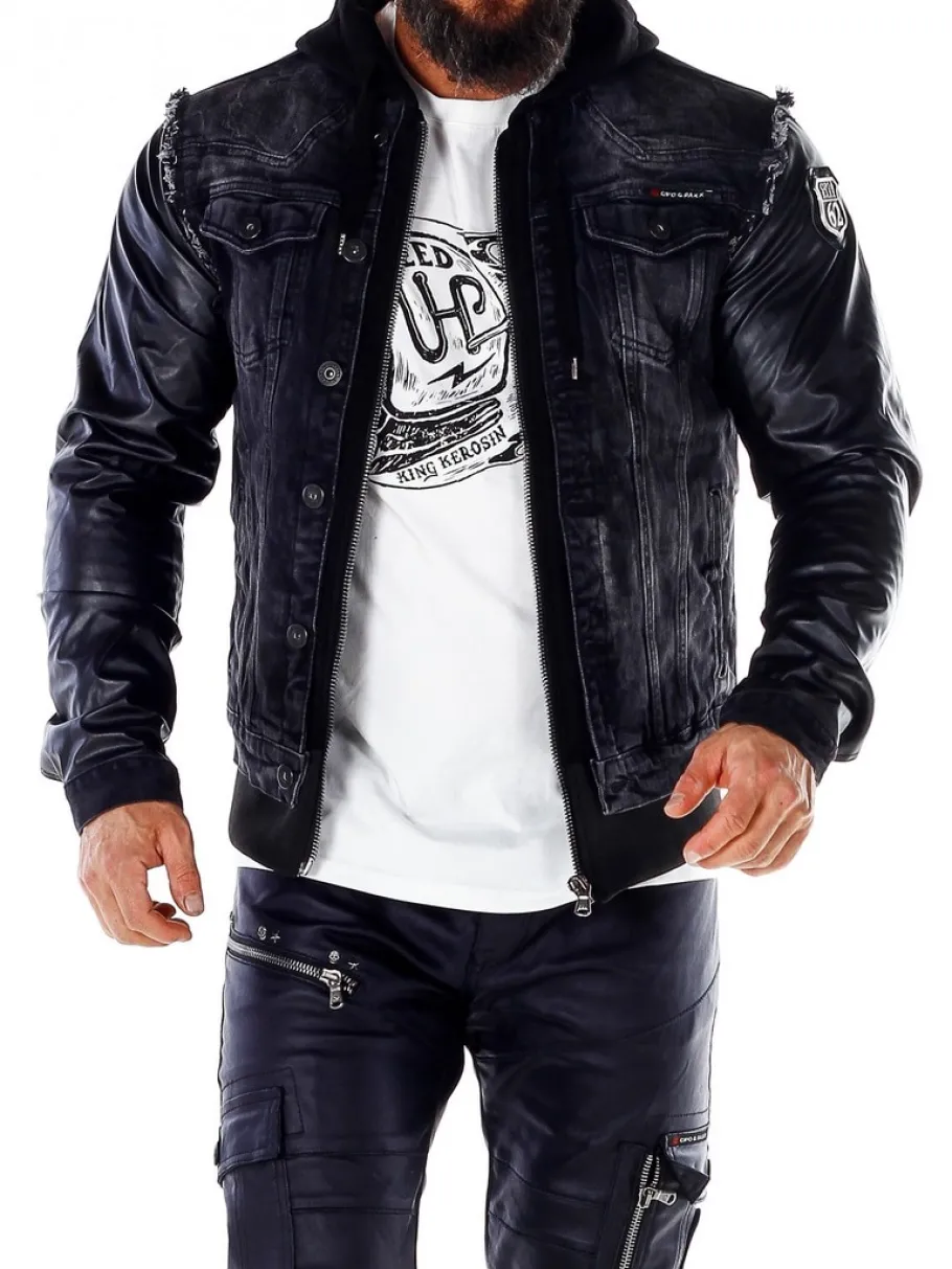 rocky_denim_jakke__sort_7.webp Rocky Denim Jakke - Sort^Cipo & Baxx Discount
