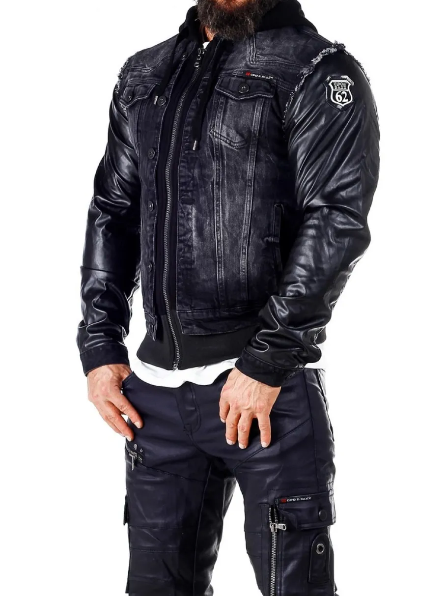 rocky_denim_jakke__sort_8.webp Rocky Denim Jakke - Sort^Cipo & Baxx Discount