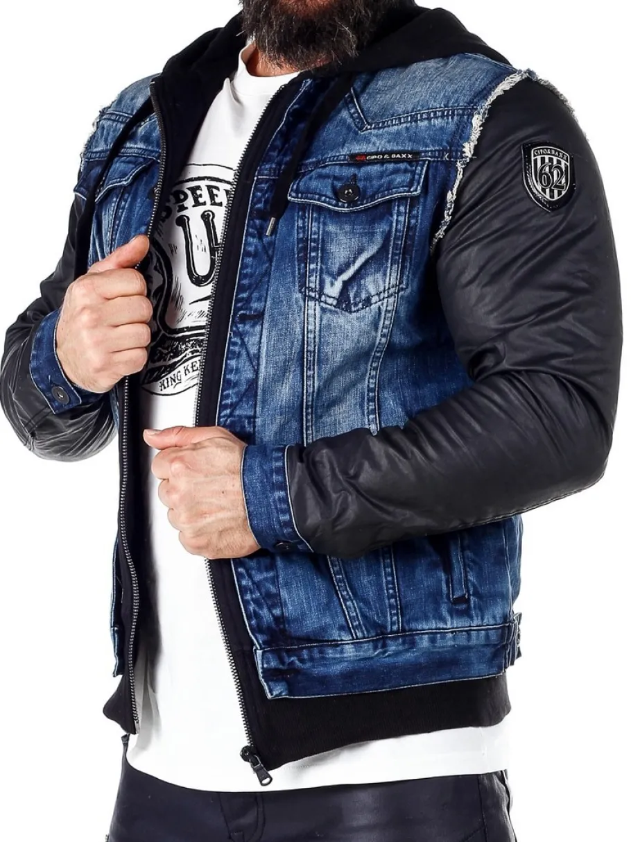 rocky_denim_jeansjakke__b_0.webp Rocky Denim Jeansjakke - Blå^Cipo & Baxx Fashion