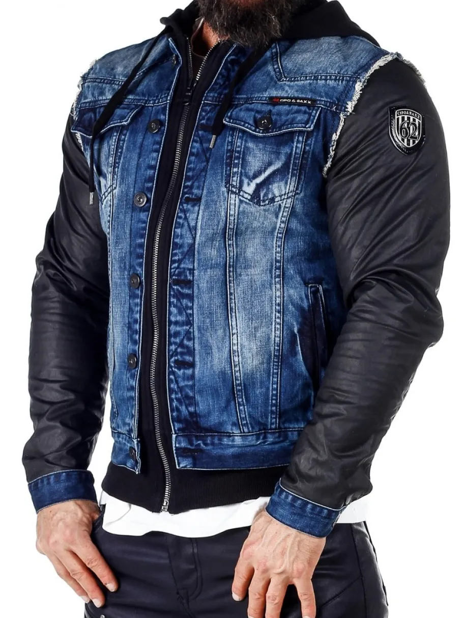 rocky_denim_jeansjakke__b_6.webp Rocky Denim Jeansjakke - Blå^Cipo & Baxx Fashion