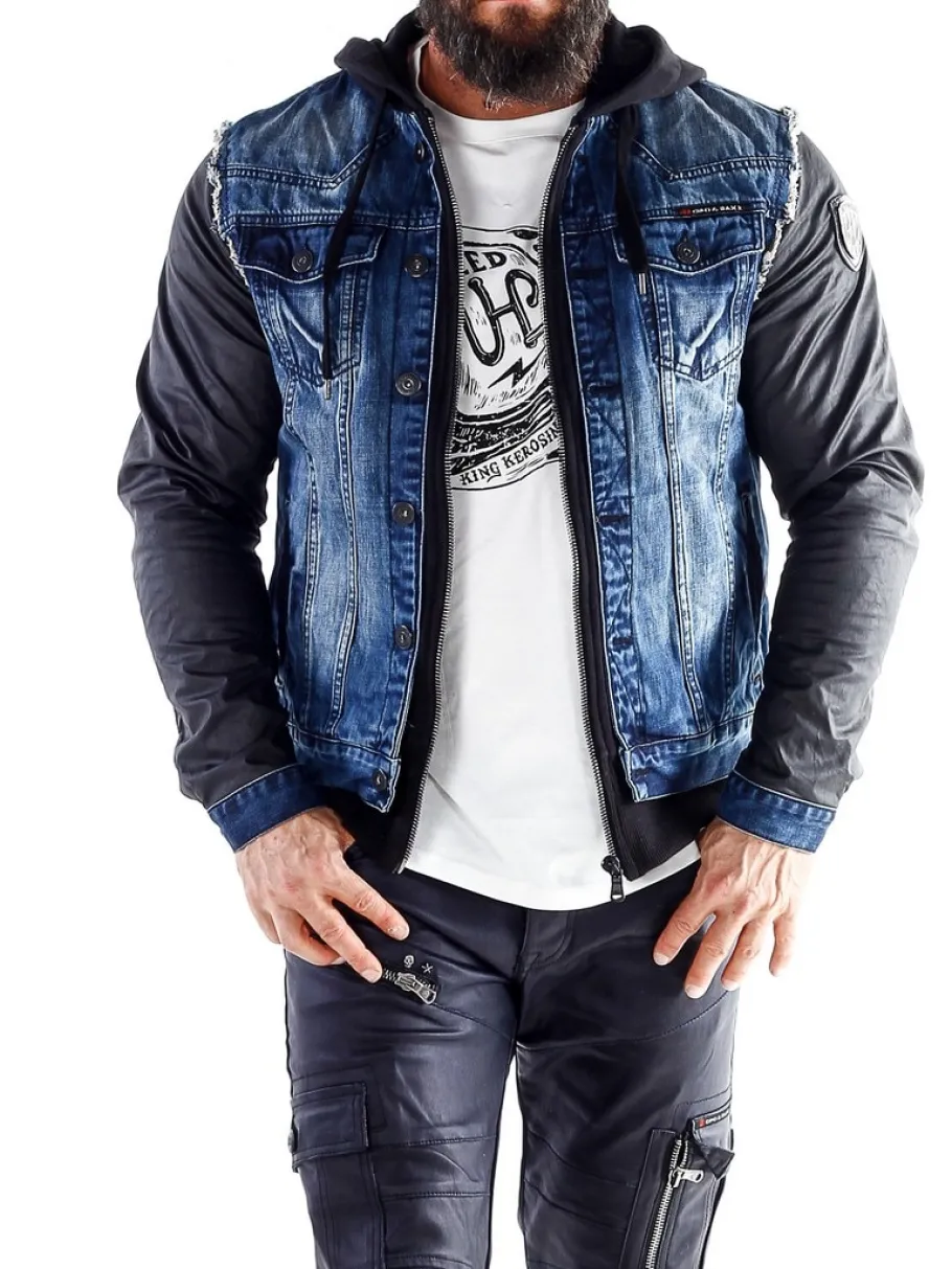 rocky_denim_jeansjakke__b_8.webp Rocky Denim Jeansjakke - Blå^Cipo & Baxx Fashion