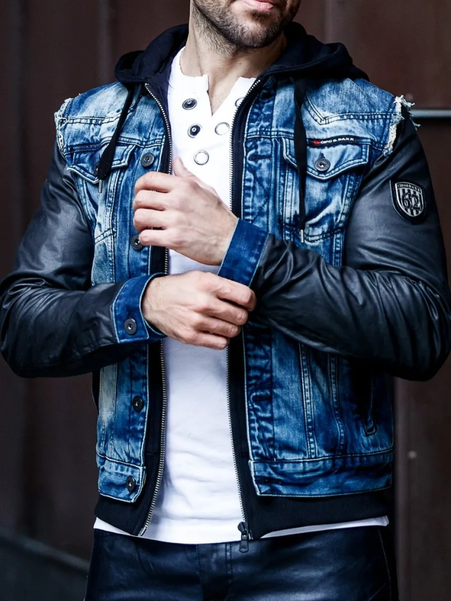 rocky_denim_jeansjakke__b_9.webp Rocky Denim Jeansjakke - Blå^Cipo & Baxx Fashion