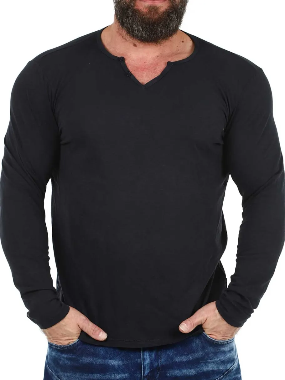 romeo_blend_longsleeve__w_2.webp Romeo Longsleeve - Washed Black^Blend Outlet
