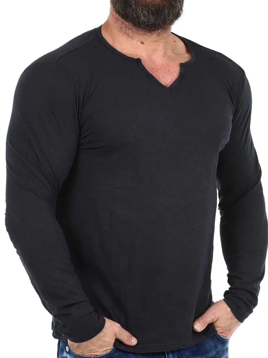 romeo_blend_longsleeve__w_3.webp Romeo Longsleeve - Washed Black^Blend Outlet