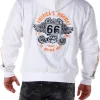 Route 66 Hoodie - Hvid^RockDenim Fashion