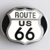 Route US 66 Bæltespænde - Sort/Sølv^Ivory Falcon Discount