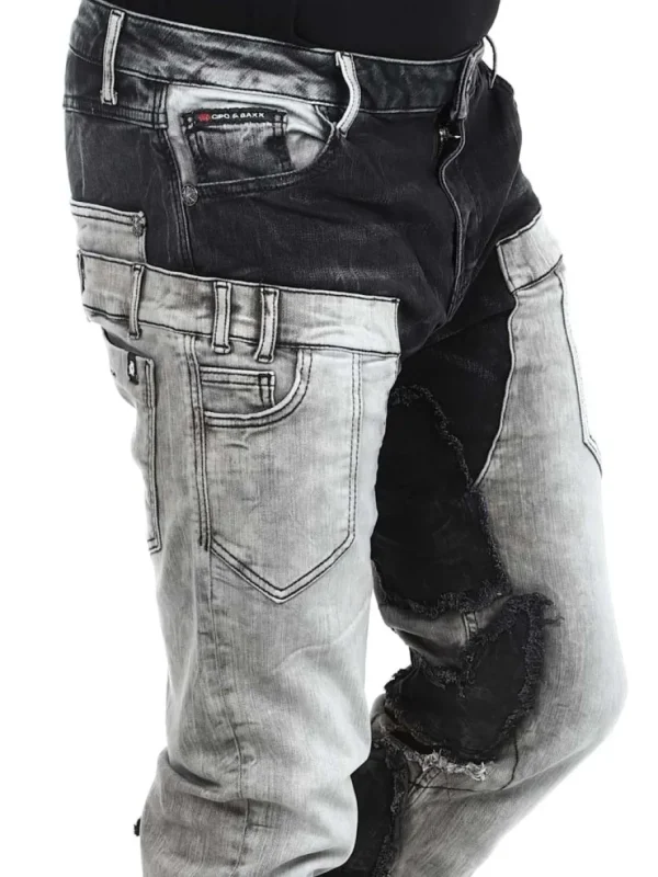 Row Haroc Jeans - Sort/Grå^Cipo & Baxx New