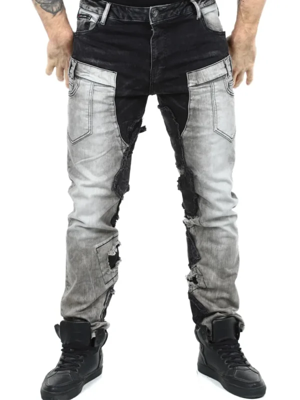 Row Haroc Jeans - Sort/Grå^Cipo & Baxx New