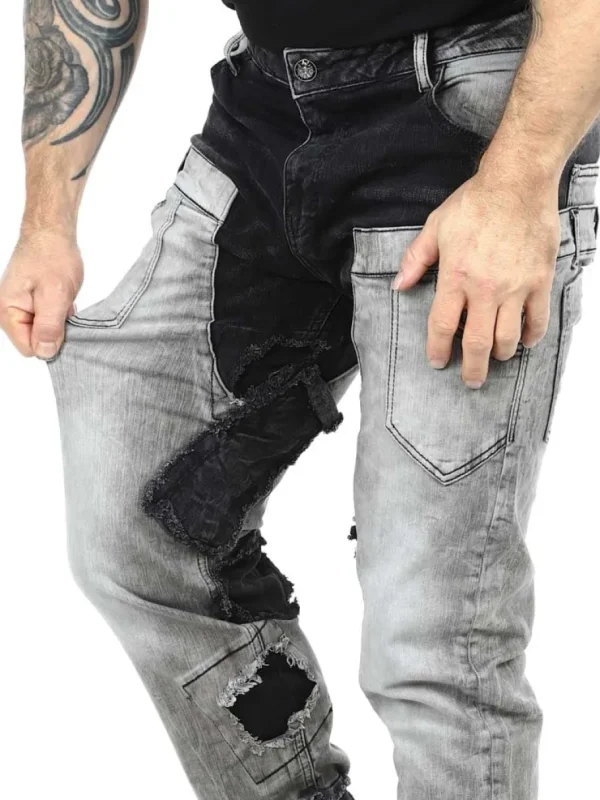 Row Haroc Jeans - Sort/Grå^Cipo & Baxx New