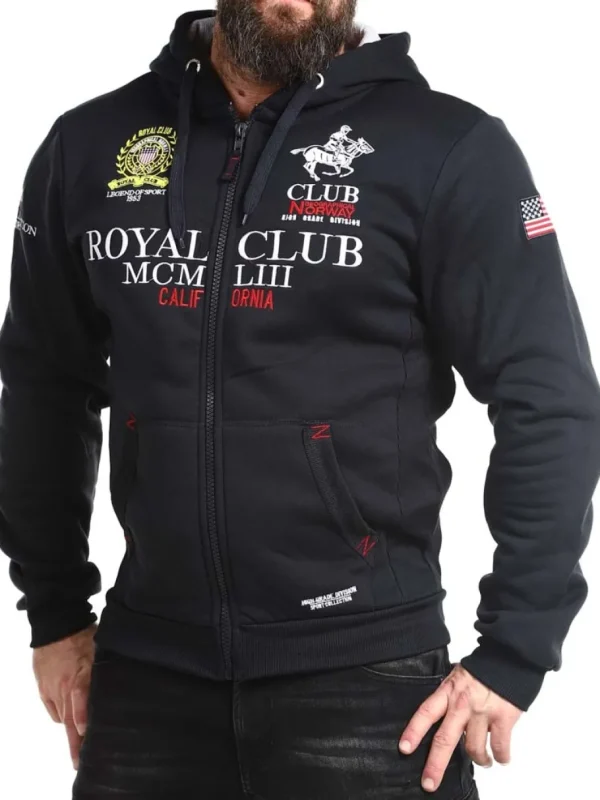 Royal Club Hoodie - Mørkeblå^Geographical Norway Online