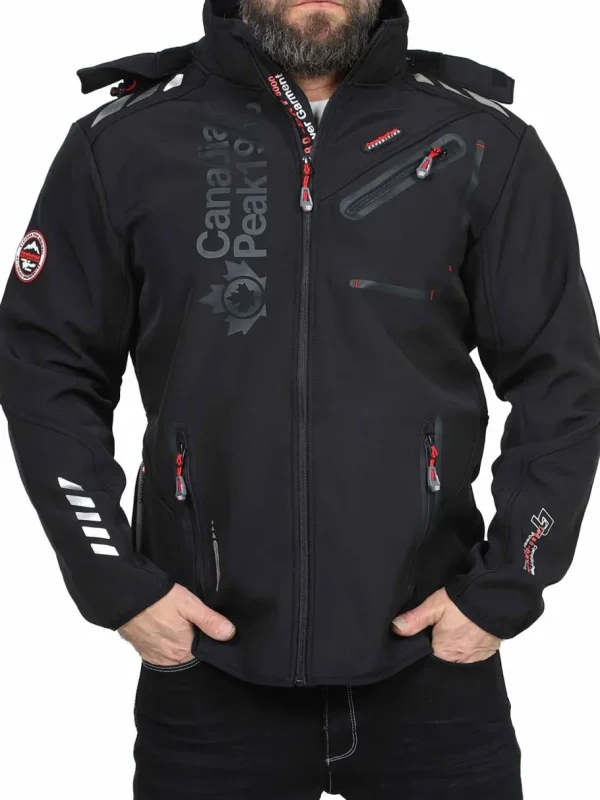 Royauteak Canadian Peak Softshelljakke - Sort^Geographical Norway Discount