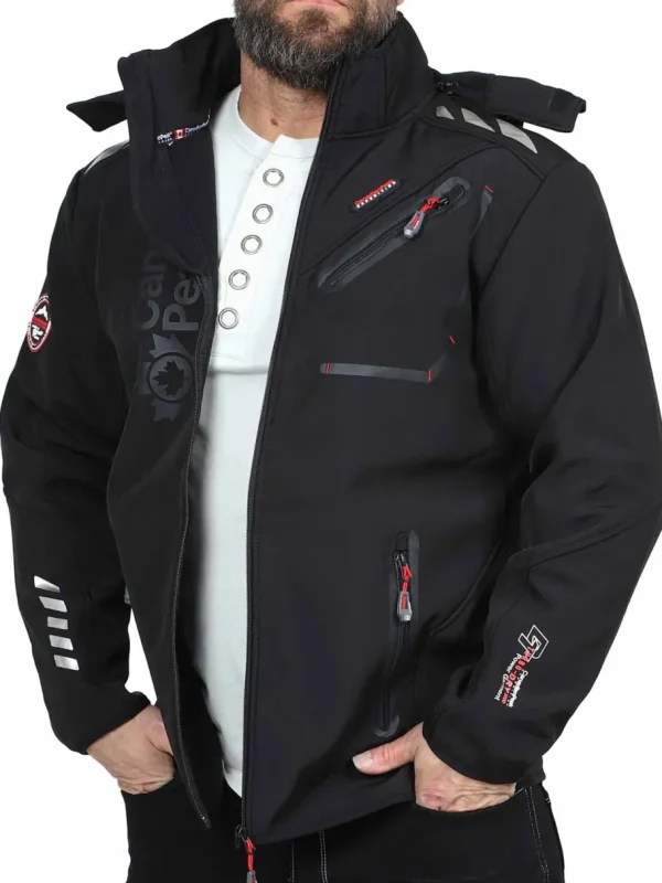 Royauteak Canadian Peak Softshelljakke - Sort^Geographical Norway Discount