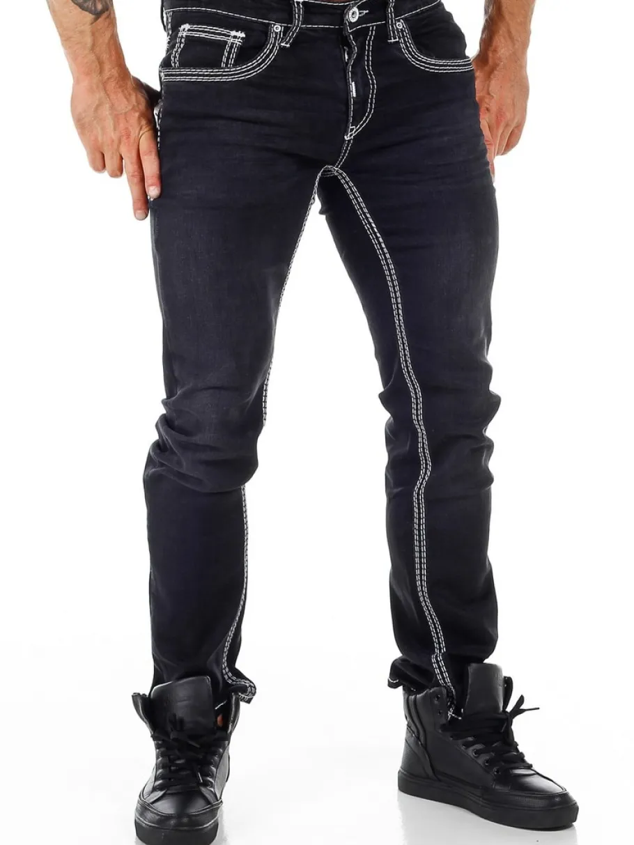 rusty_levin_jeans__sorthv_3.webp Rusty Levin Jeans - Sort/Hvid^Rusty Neal New