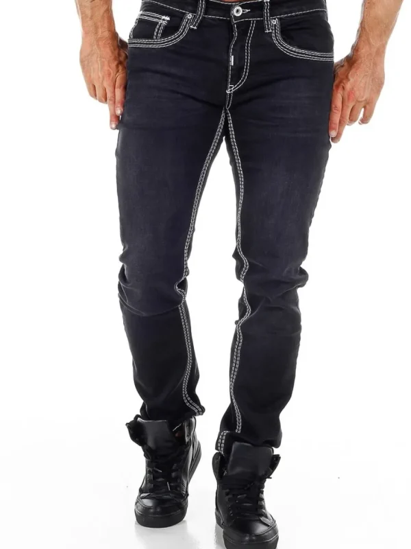 Rusty Levin Jeans - Sort/Hvid^Rusty Neal New